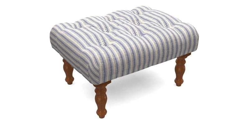 Chelsham Footstool in Two Tone Plain Biscuit