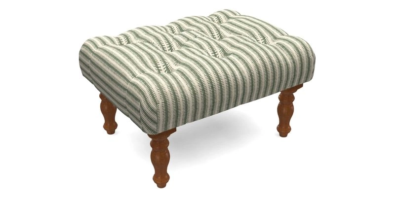 Chelsham Footstool in Two Tone Plain Biscuit