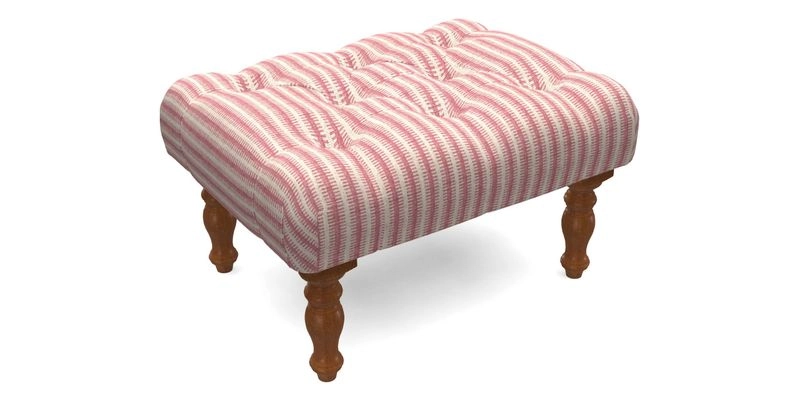 Chelsham Footstool in Two Tone Plain Biscuit