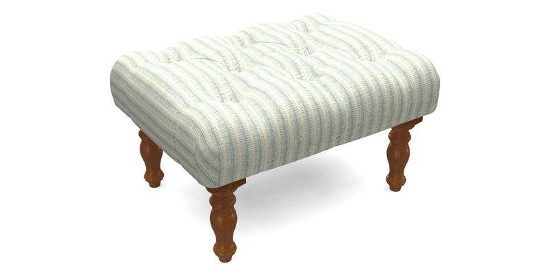 Chelsham Footstool in Two Tone Plain Biscuit