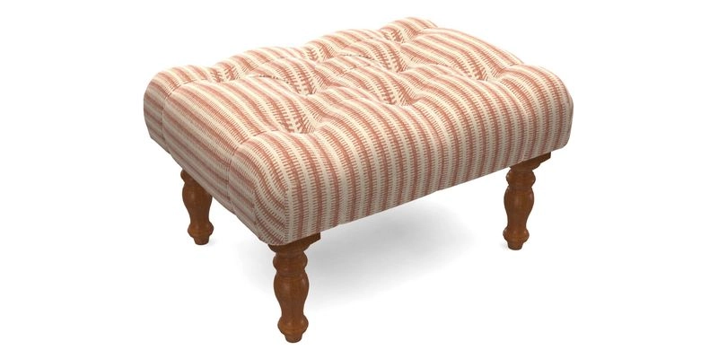 Chelsham Footstool in Two Tone Plain Biscuit