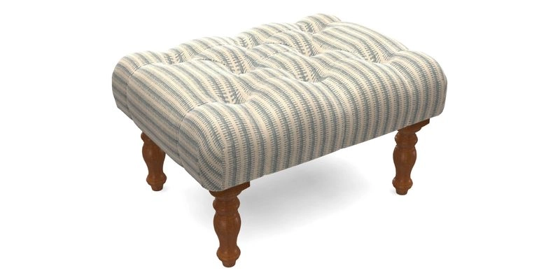 Chelsham Footstool in Two Tone Plain Biscuit