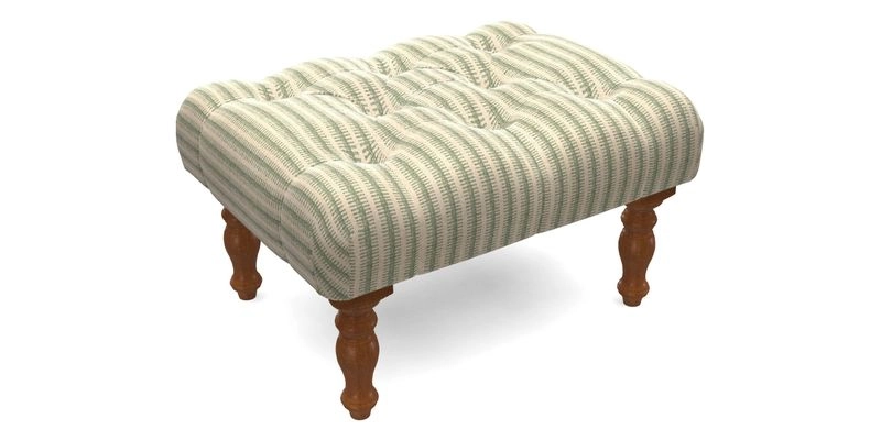 Chelsham Footstool in Two Tone Plain Biscuit