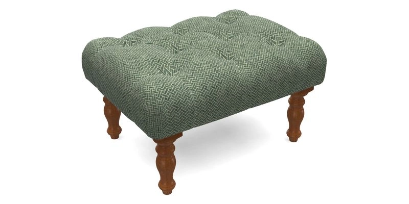 Chelsham Footstool in Two Tone Plain Biscuit