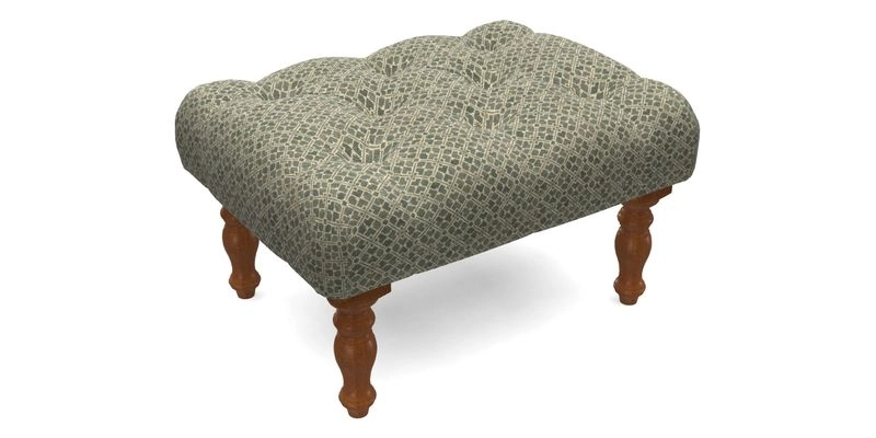 Chelsham Footstool in Two Tone Plain Biscuit