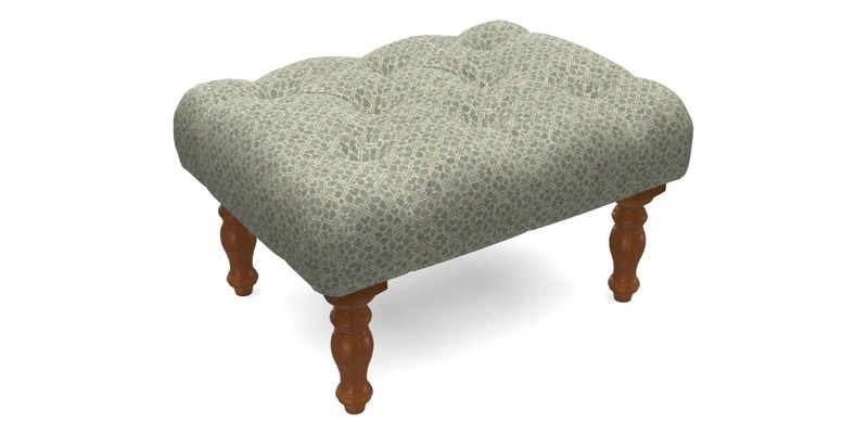 Chelsham Footstool in Two Tone Plain Biscuit
