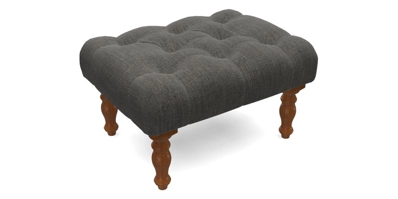 Chelsham Footstool in Two Tone Plain Biscuit