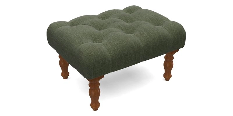 Chelsham Footstool in Two Tone Plain Biscuit
