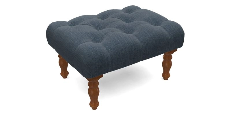 Chelsham Footstool in Two Tone Plain Biscuit
