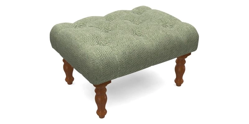 Chelsham Footstool in Two Tone Plain Biscuit
