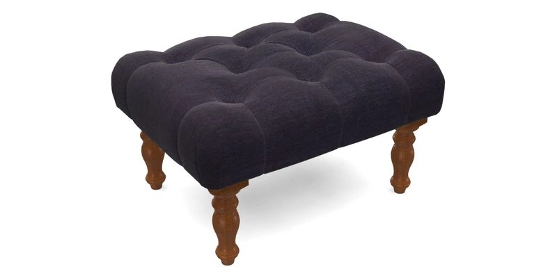 Chelsham Footstool in Two Tone Plain Biscuit