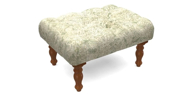 Chelsham Footstool in Two Tone Plain Biscuit