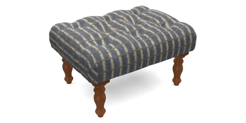 Chelsham Footstool in Two Tone Plain Biscuit