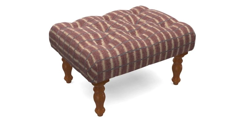 Chelsham Footstool in Two Tone Plain Biscuit