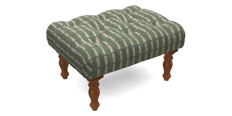 Chelsham Footstool in Two Tone Plain Biscuit
