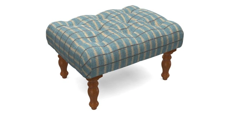 Chelsham Footstool in Two Tone Plain Biscuit
