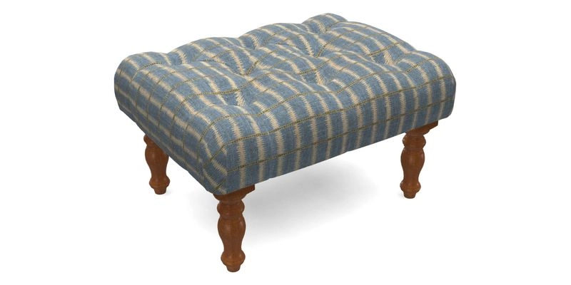 Chelsham Footstool in Two Tone Plain Biscuit