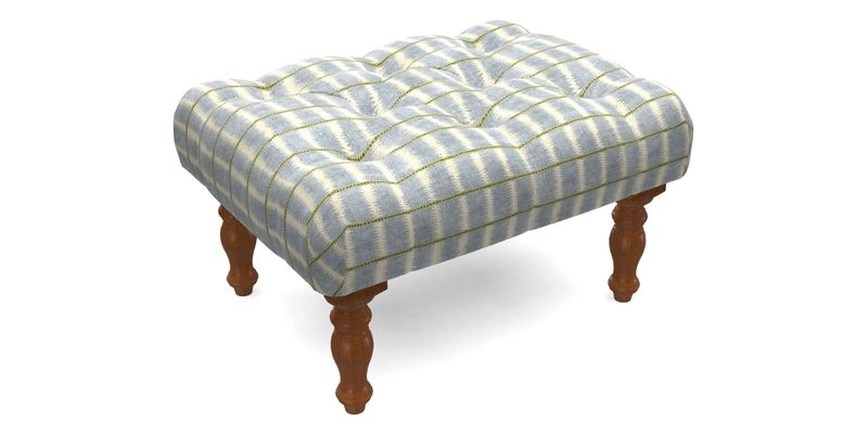 Chelsham Footstool in Two Tone Plain Biscuit