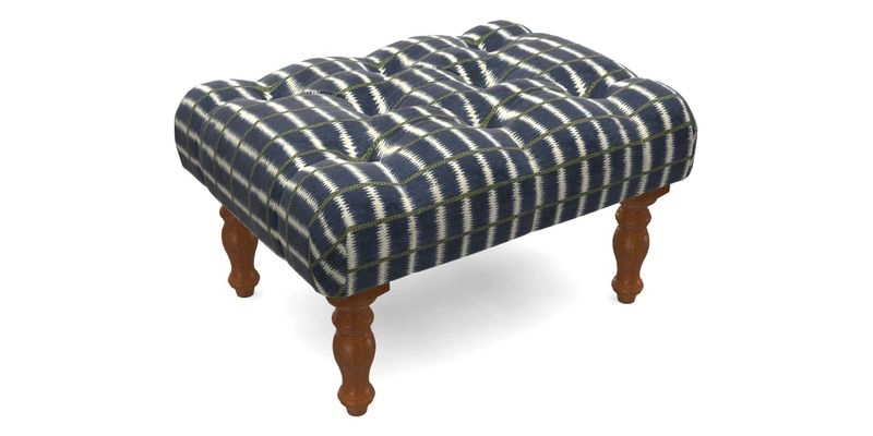 Chelsham Footstool in Two Tone Plain Biscuit