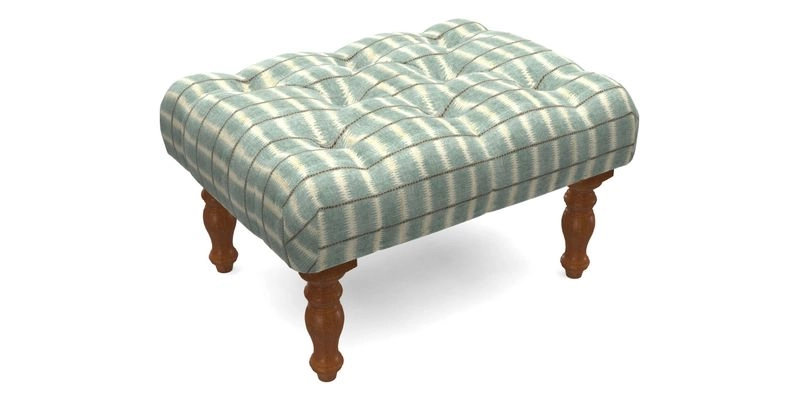 Chelsham Footstool in Two Tone Plain Biscuit