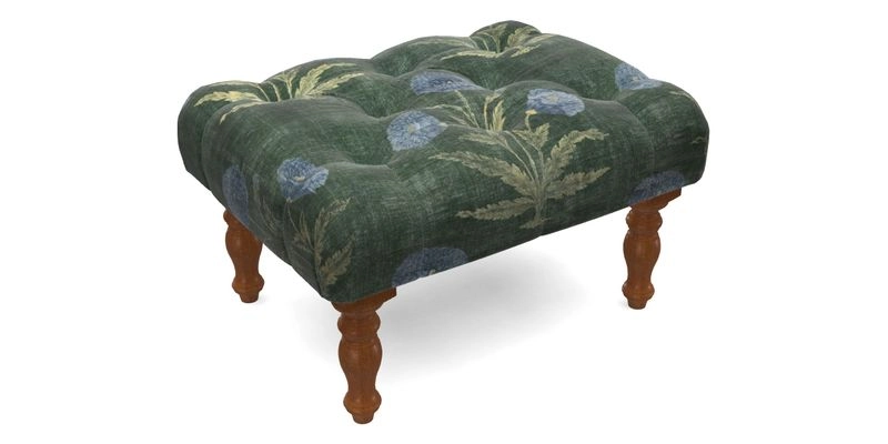Chelsham Footstool in Two Tone Plain Biscuit