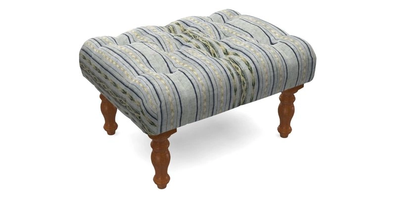 Chelsham Footstool in Two Tone Plain Biscuit