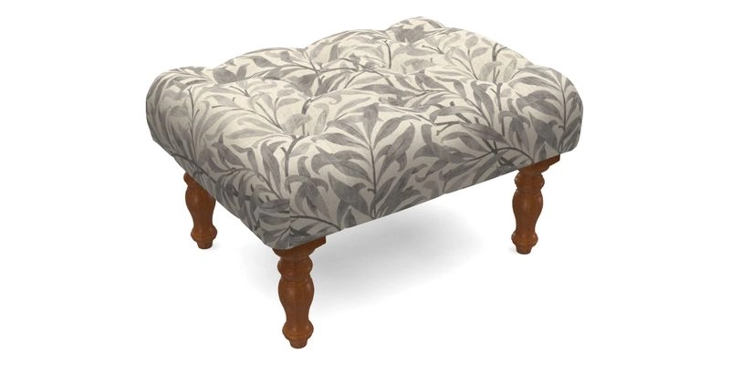 Chelsham Footstool in Two Tone Plain Biscuit