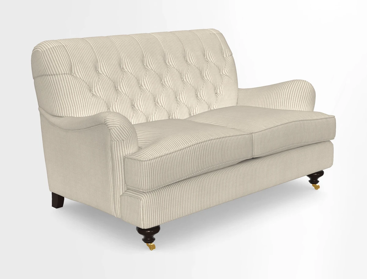 Chiddingfold 3 Seater Sofa in Omega Velvet Tawny Velvet and V&A Threads of India Regal Arabesque Flame with scatters in Sulawesi Splendour Jasper