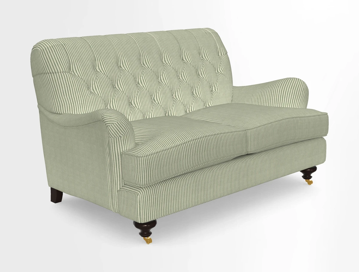 Chiddingfold 3 Seater Sofa in Omega Velvet Tawny Velvet and V&A Threads of India Regal Arabesque Flame with scatters in Sulawesi Splendour Jasper