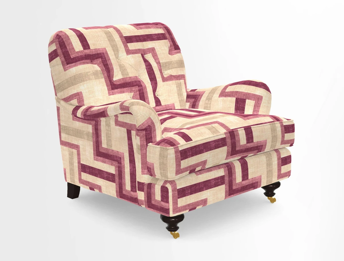 Chiddingfold Chair in Tango Velvet Flamingo