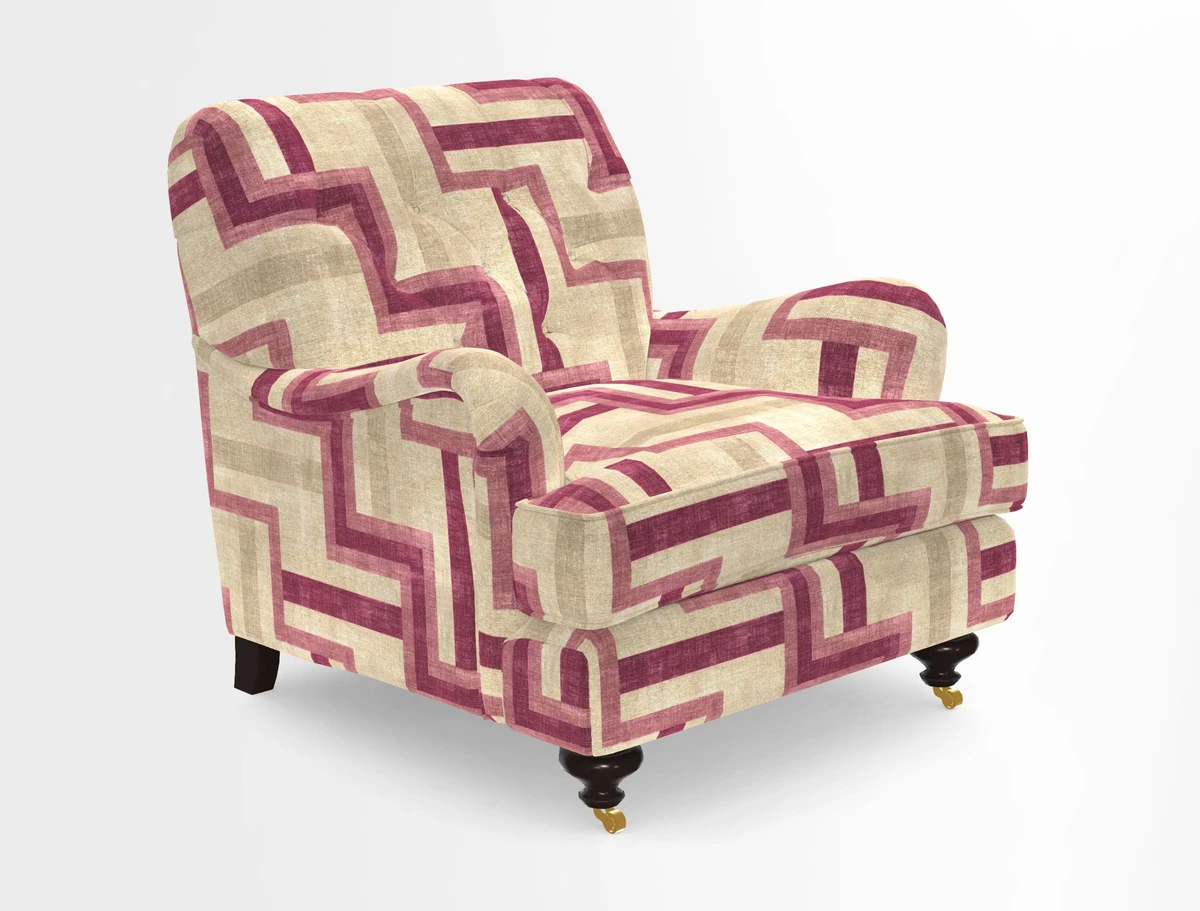 Chiddingfold Chair in Tango Velvet Flamingo