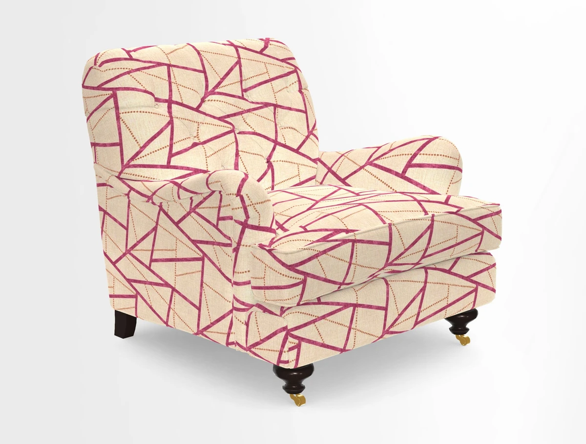 Chiddingfold Chair in Tango Velvet Flamingo