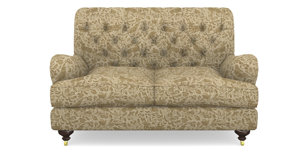 Product photograph of Chiddingfold 2 Seater Sofa In V A Drawn From Nature - Bird And Rabbit - Gold from Sofas and Stuff Limited