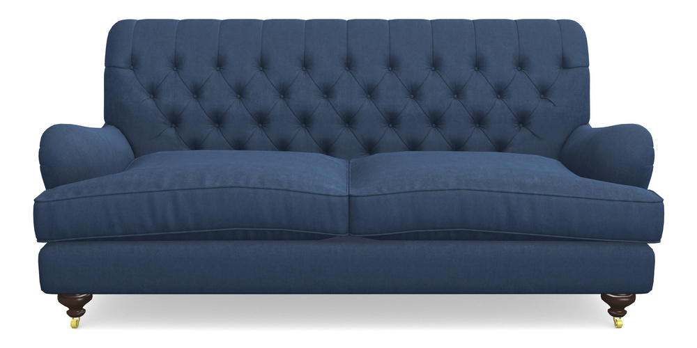 Product photograph of Chiddingfold 3 Seater Sofa In Clever Tough And Eco Velvet - Agean from Sofas and Stuff Limited