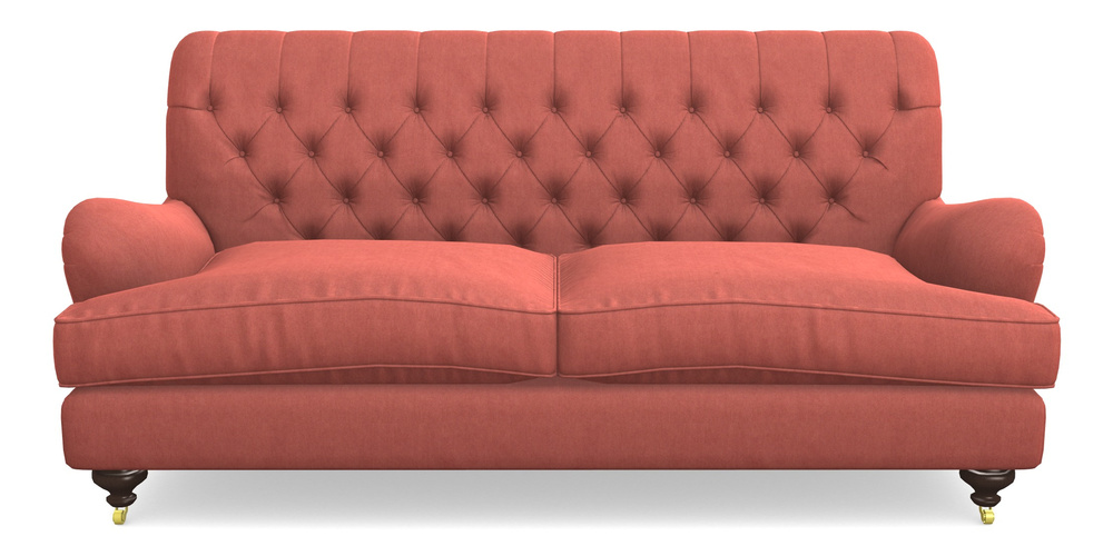 Product photograph of Chiddingfold 3 Seater Sofa In Clever Tough And Eco Velvet - Damson from Sofas and Stuff Limited