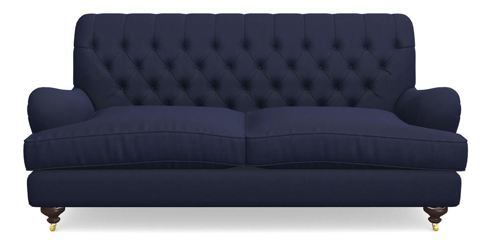 Product photograph of Chiddingfold 3 Seater Sofa In Clever Tough And Eco Velvet - Indigo from Sofas and Stuff Limited