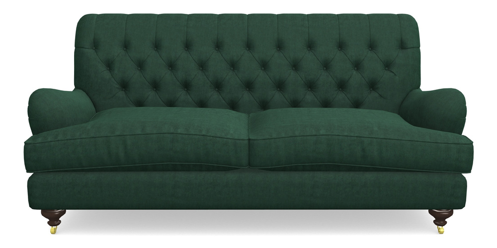 Product photograph of Chiddingfold 3 Seater Sofa In Clever Tough And Eco Velvet - Pine from Sofas and Stuff Limited