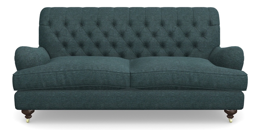 Product photograph of Chiddingfold 3 Seater Sofa In Textured Velvet - Atlantic from Sofas and Stuff Limited