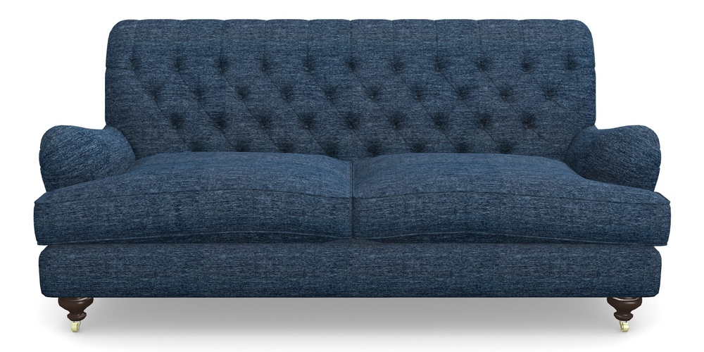 Product photograph of Chiddingfold 3 Seater Sofa In Textured Velvet - Denim from Sofas and Stuff Limited