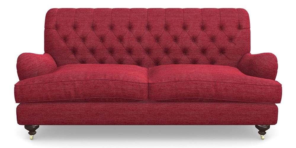 Product photograph of Chiddingfold 3 Seater Sofa In Textured Velvet - Firebrick from Sofas and Stuff Limited