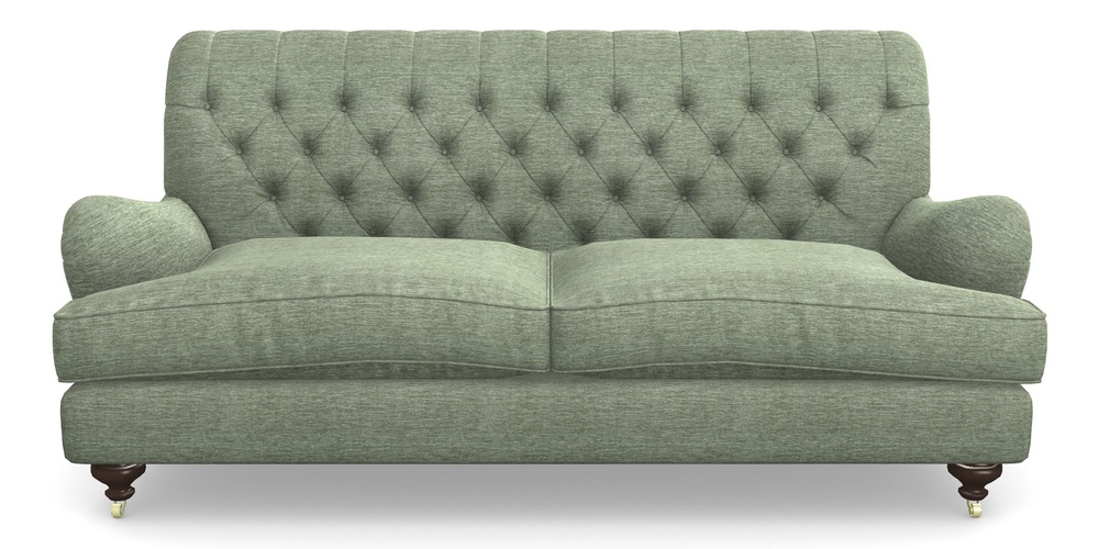 Product photograph of Chiddingfold 3 Seater Sofa In Textured Velvet - Seagrass from Sofas and Stuff Limited