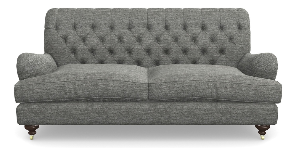 Product photograph of Chiddingfold 3 Seater Sofa In Textured Velvet - Slate from Sofas and Stuff Limited