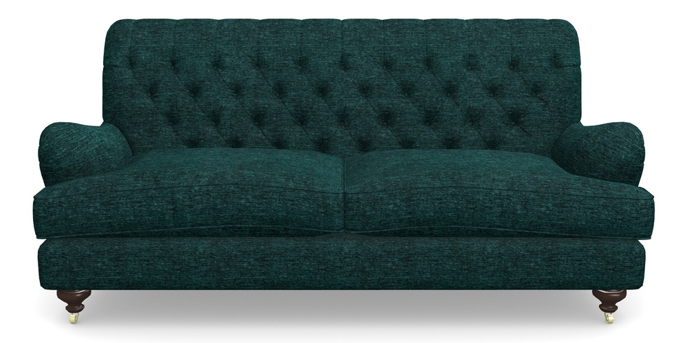 Product photograph of Chiddingfold 3 Seater Sofa In Textured Velvet - Viridian from Sofas and Stuff Limited