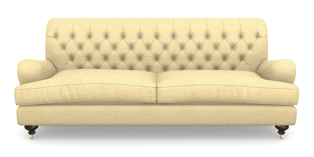 Product photograph of Chiddingfold 4 Seater Sofa In Aqua Clean Hove - Lemon from Sofas and Stuff Limited