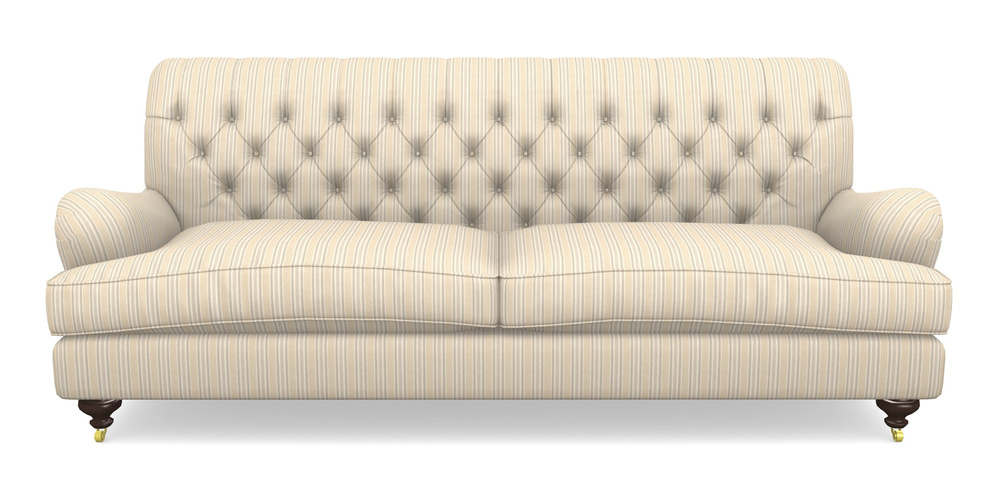 Product photograph of Chiddingfold 4 Seater Sofa In Cloth 22 - Racing Stripes Ayr - Dove from Sofas and Stuff Limited