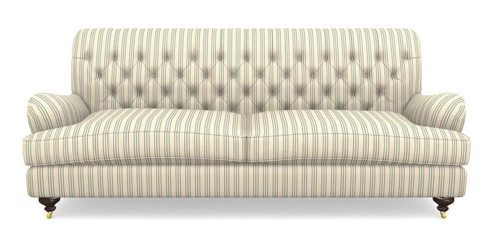 Product photograph of Chiddingfold 4 Seater Sofa In Cloth 22 - Racing Stripes Ayr - Mint from Sofas and Stuff Limited