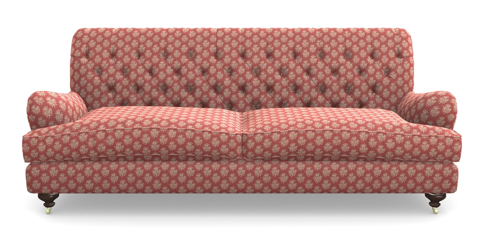 Product photograph of Chiddingfold 4 Seater Sofa In Cloth 21 - Coral 1 - Ginger Snap from Sofas and Stuff Limited