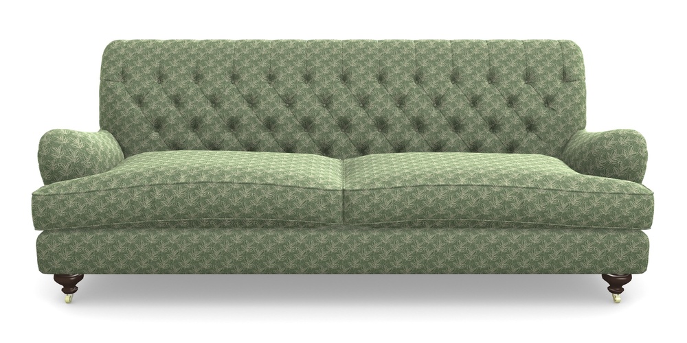 Product photograph of Chiddingfold 4 Seater Sofa In Cloth 21 - Decorative Leaf - Forest from Sofas and Stuff Limited