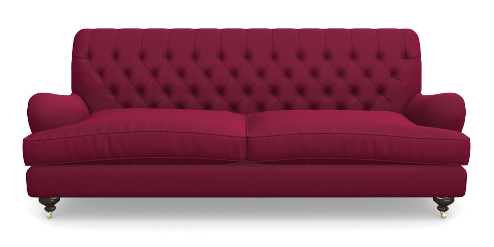 Product photograph of Chiddingfold 4 Seater Sofa In Clever Glossy Velvet - Chianti from Sofas and Stuff Limited