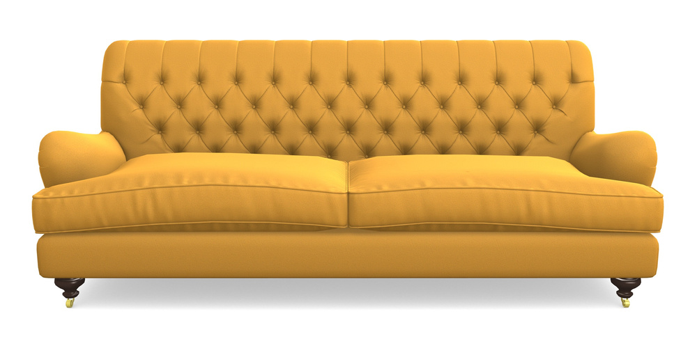 Product photograph of Chiddingfold 4 Seater Sofa In Clever Glossy Velvet - Fools Gold from Sofas and Stuff Limited